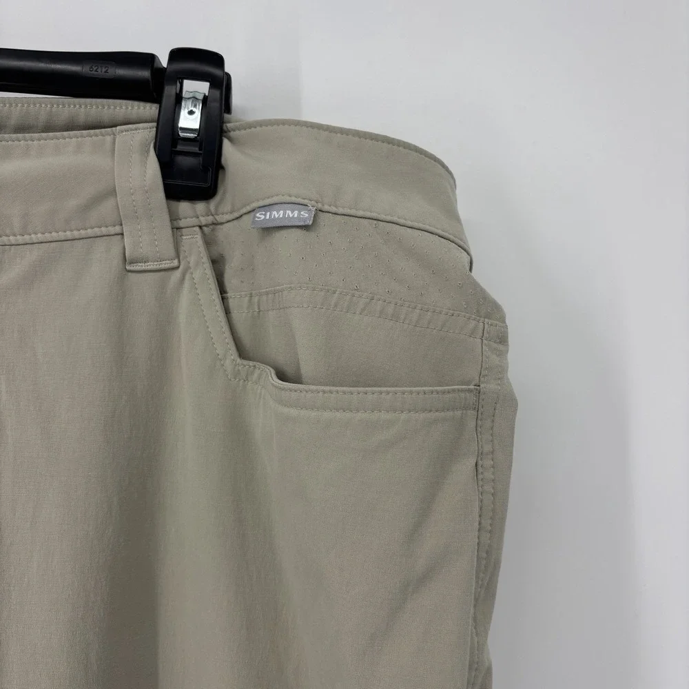 Simms Guide Series Pants Mens 40 Fishing‎ Outdoors Beige Relaxed Cargo